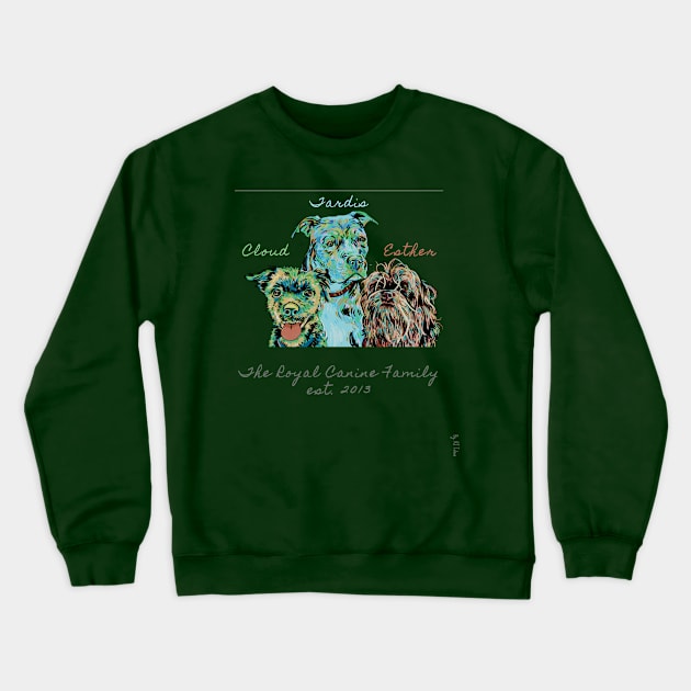 The Royal Canine Family (Est. 2013) feat. Cloud Tolson Crewneck Sweatshirt by RJ Tolson's Merch Store